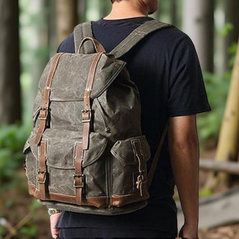 Waterproof Canvas Backpack - Travalto