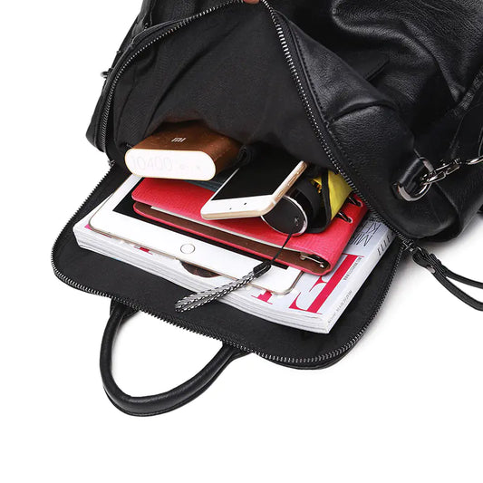 Sheepskin Dual-Use Retro Backpack - Travalto