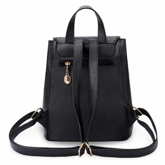 Chic PU Leather Backpack - Travalto