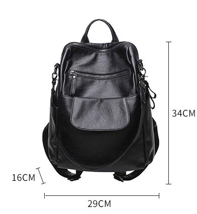 Sheepskin Dual-Use Retro Backpack - Travalto