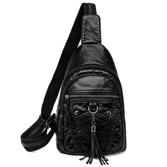 Women's PU Sling Bag - Travalto