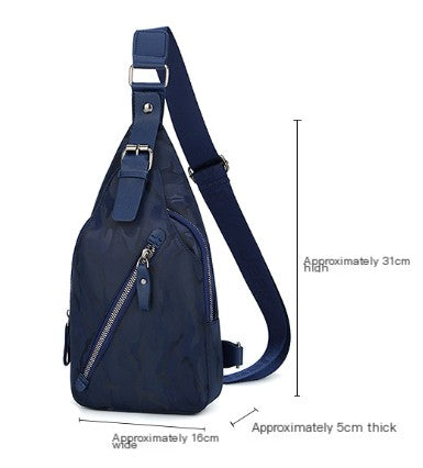 Waterproof Crossbody Leather Chest Bag - Travalto