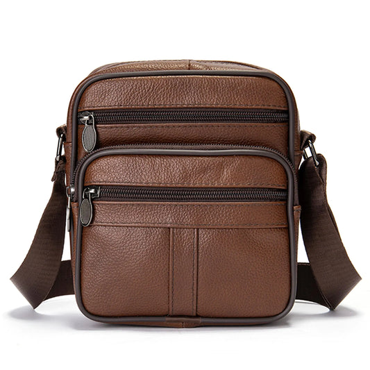 Men's Leather Crossbody Phone Sling Bag - Travalto