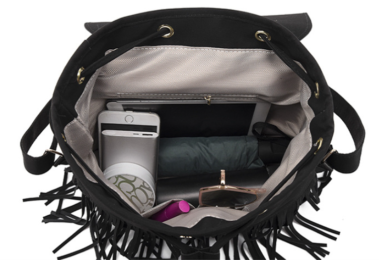 Retro Fringed Mini Backpack - Travalto