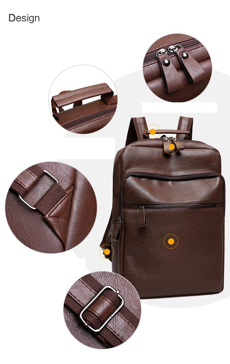 All-Weather Leather Backpack - Travalto