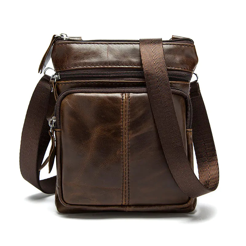 Vintage Genuine Leather Crossbody Bag - Travalto
