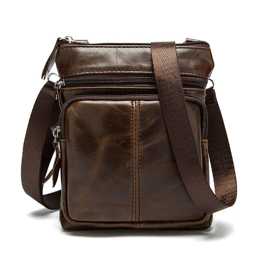 Vintage Genuine Leather Crossbody Bag - Travalto