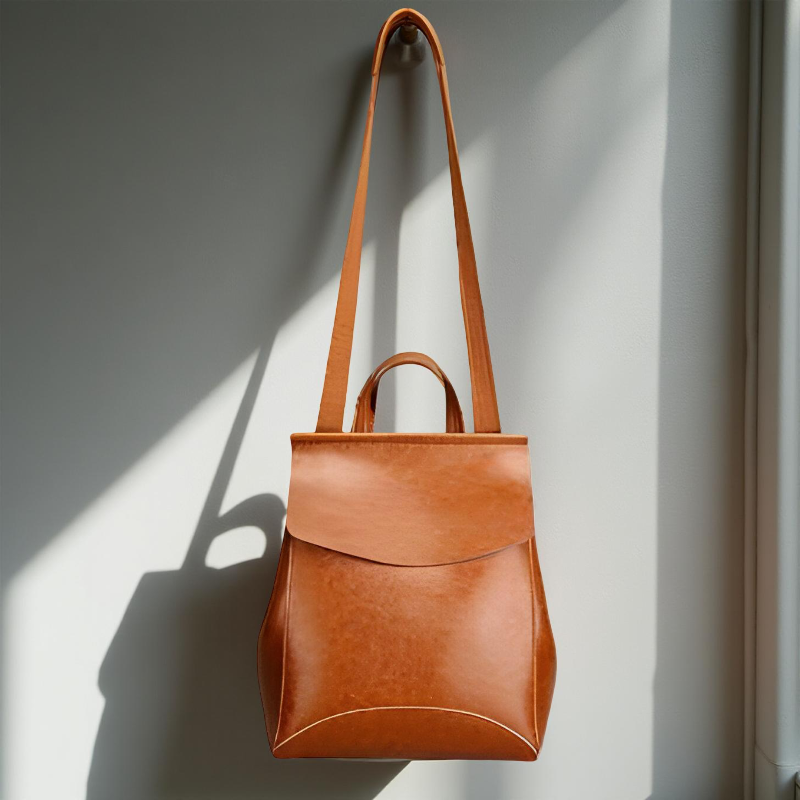 Versatile Genuine Leather Backpack - Travalto
