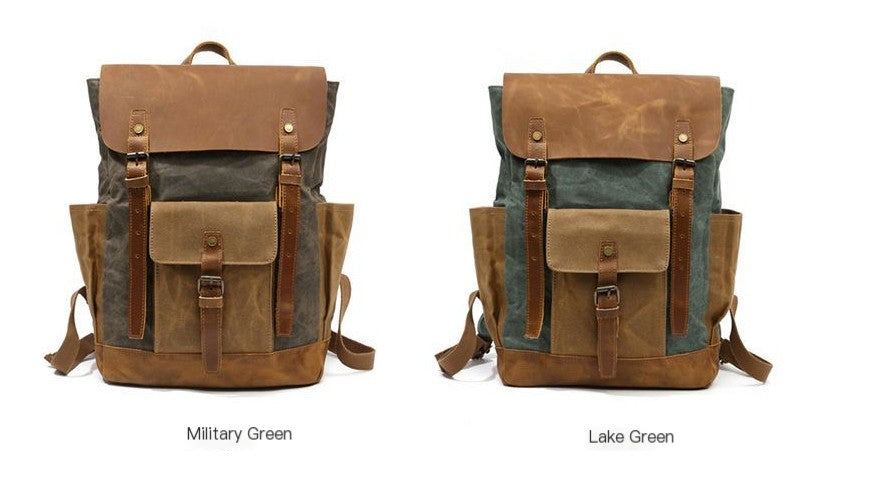 Military Canvas Backpack for Outdoor Travel - Travalto