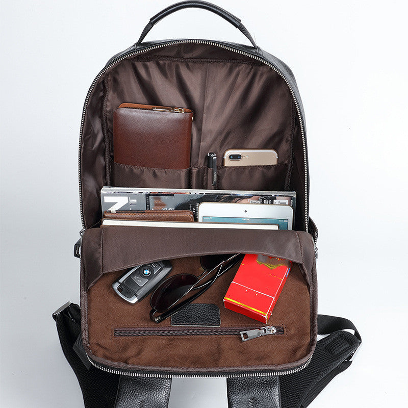 Refined Leather Business Backpack - Travalto