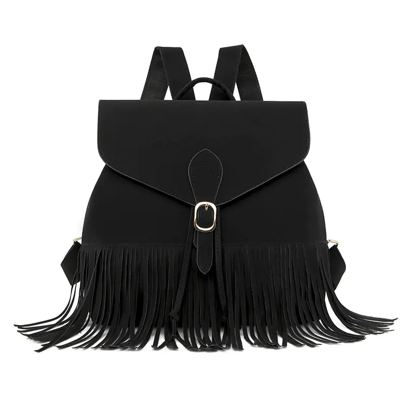 Retro Fringed Mini Backpack - Travalto