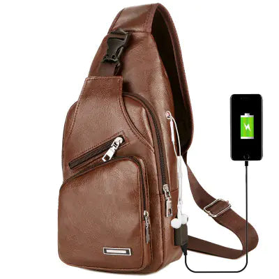 USB Charging Crossbody Bag in Three Colors - Travalto