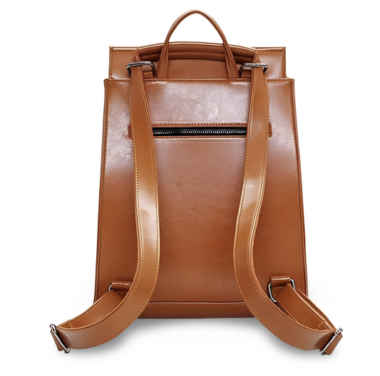 Versatile Genuine Leather Backpack - Travalto