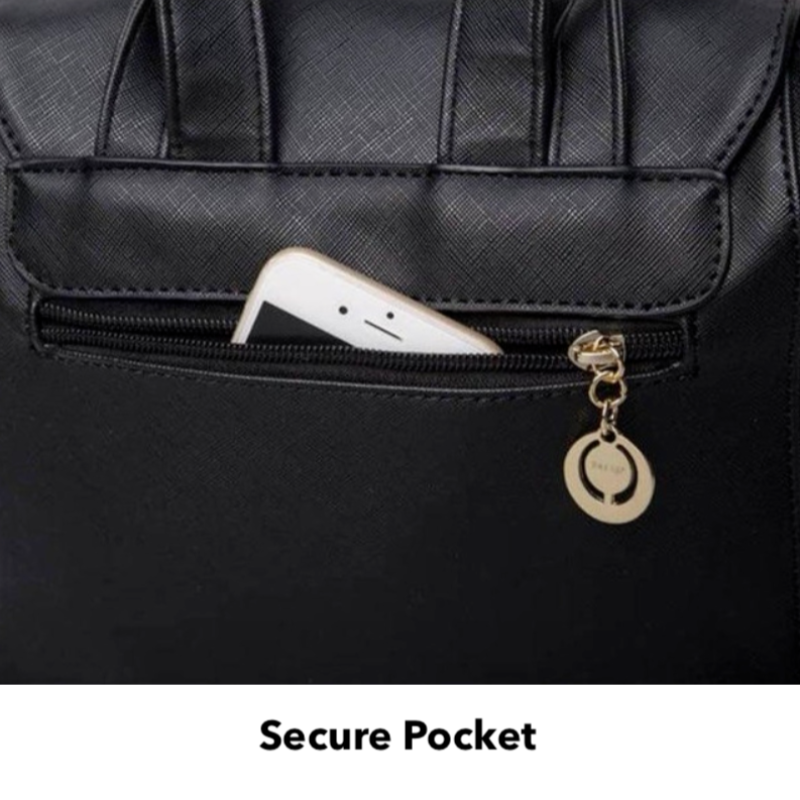 Chic PU Leather Backpack - Travalto