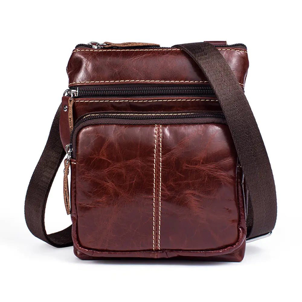 Vintage Genuine Leather Crossbody Bag - Travalto