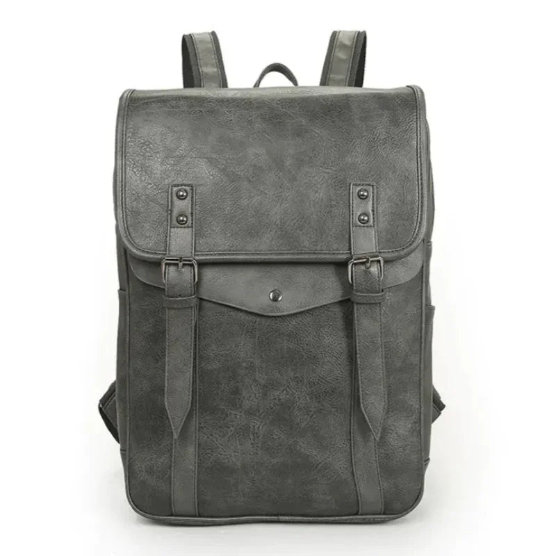 Vintage PU Leather Backpack - Travalto