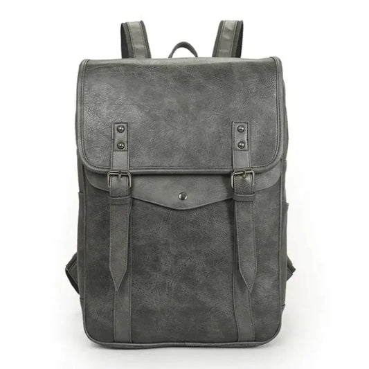 Vintage PU Leather Backpack - Travalto