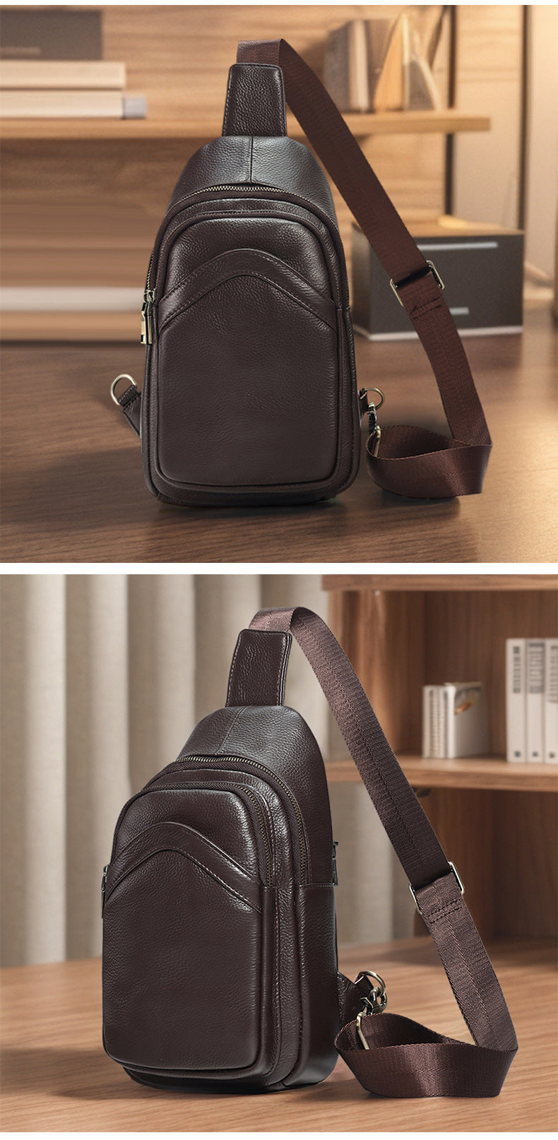 Urban Leather Sling Bag - Travalto