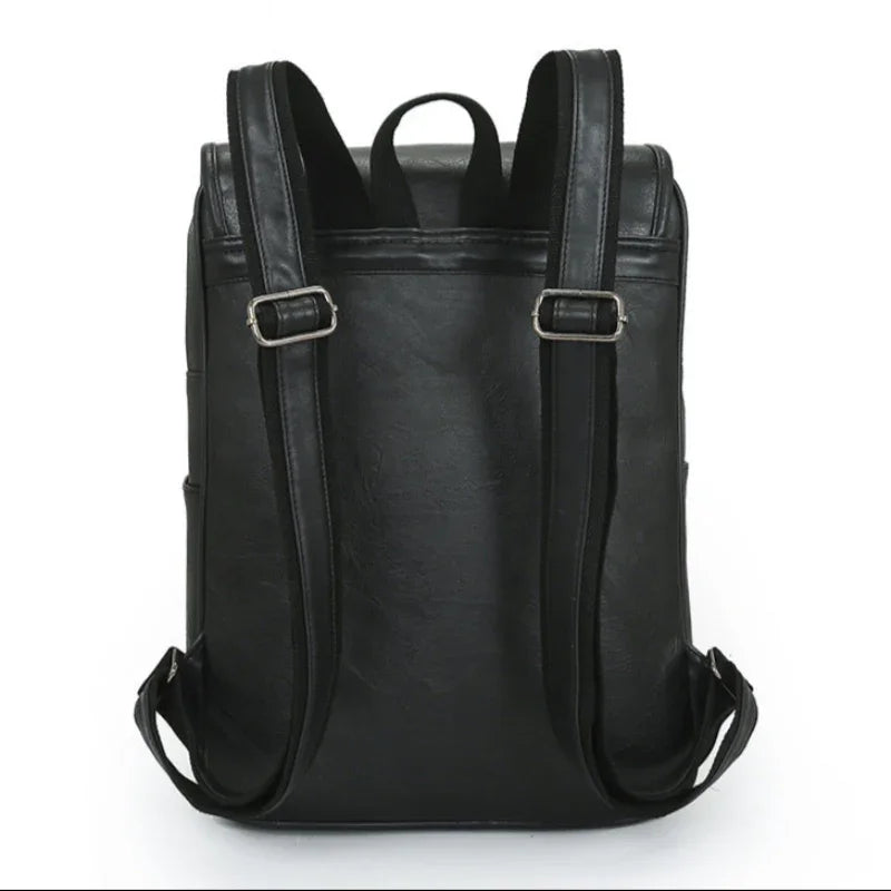 Vintage PU Leather Backpack - Travalto