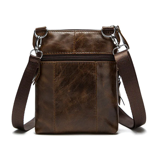 Vintage Genuine Leather Crossbody Bag - Travalto