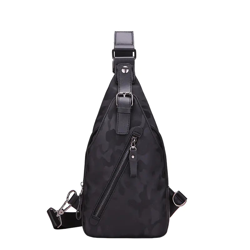 Waterproof Crossbody Leather Chest Bag - Travalto