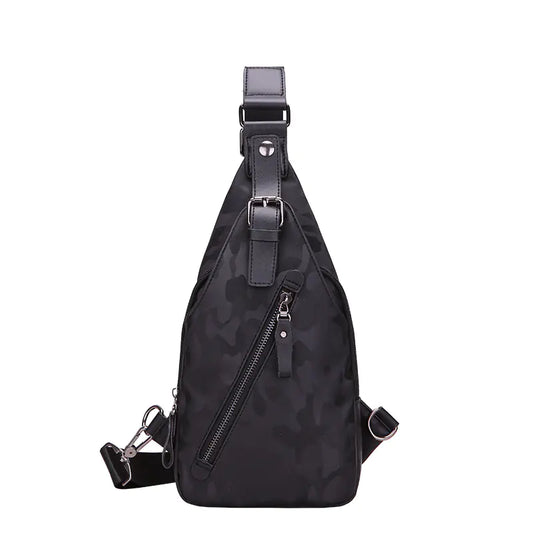 Waterproof Crossbody Leather Chest Bag - Travalto