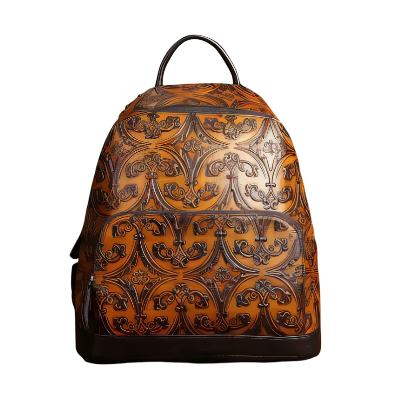 Luxury Retro Cowhide Leather Backpack - Travalto