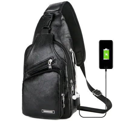 USB Charging Crossbody Bag in Three Colors - Travalto