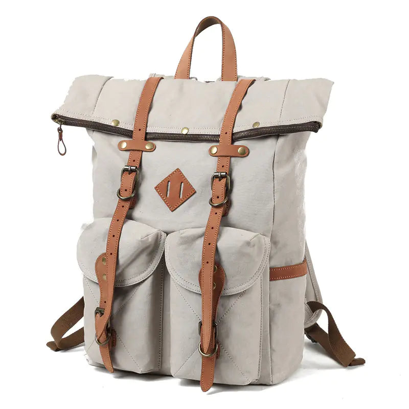 Wax Oil Canvas Backpack - Travalto