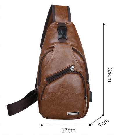 USB Charging Crossbody Bag in Three Colors - Travalto