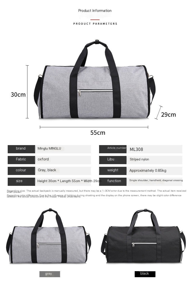 2-in-1 Garment Duffle Bag – 55L Travel - Travalto