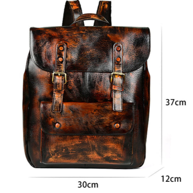 Vintage Cowhide Explorer Backpack - Travalto
