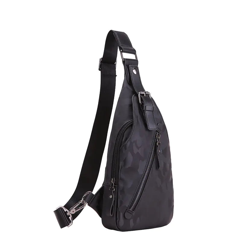 Waterproof Crossbody Leather Chest Bag - Travalto