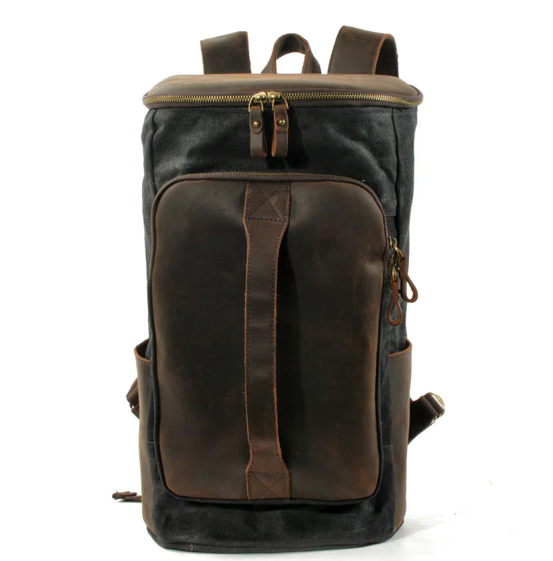Men's Waxed Canvas Backpack - Travalto