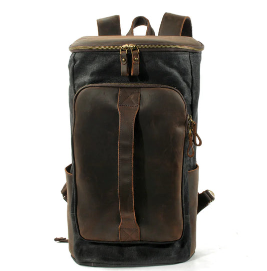 Men's Waxed Canvas Backpack - Travalto