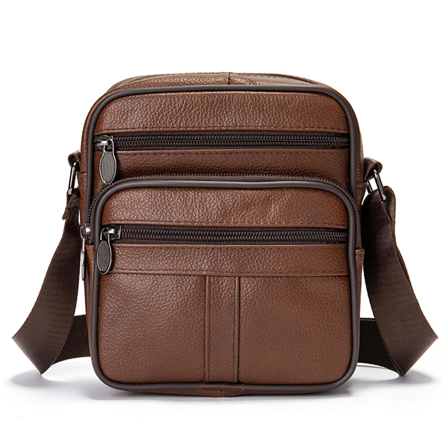 Men's Leather Crossbody Phone Sling Bag - Travalto