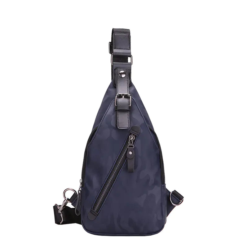 Waterproof Crossbody Leather Chest Bag - Travalto