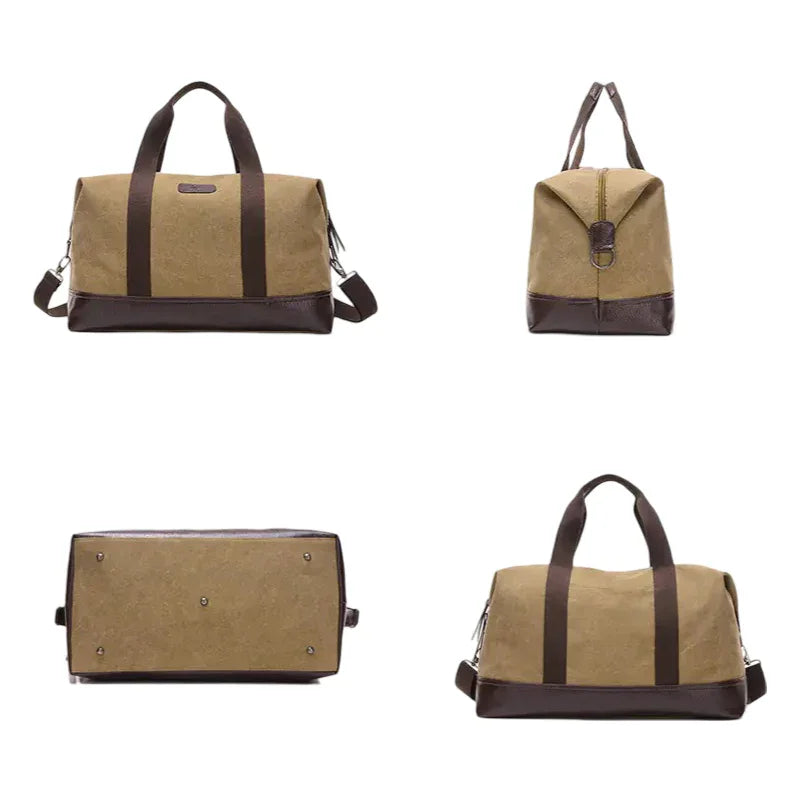 Vintage Canvas Weekender Bag - Travalto
