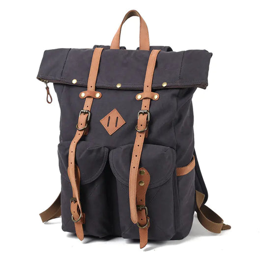 Wax Oil Canvas Backpack - Travalto