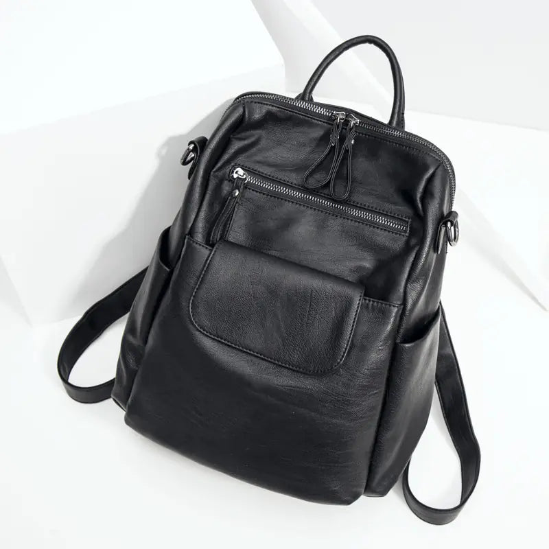 Sheepskin Dual-Use Retro Backpack - Travalto
